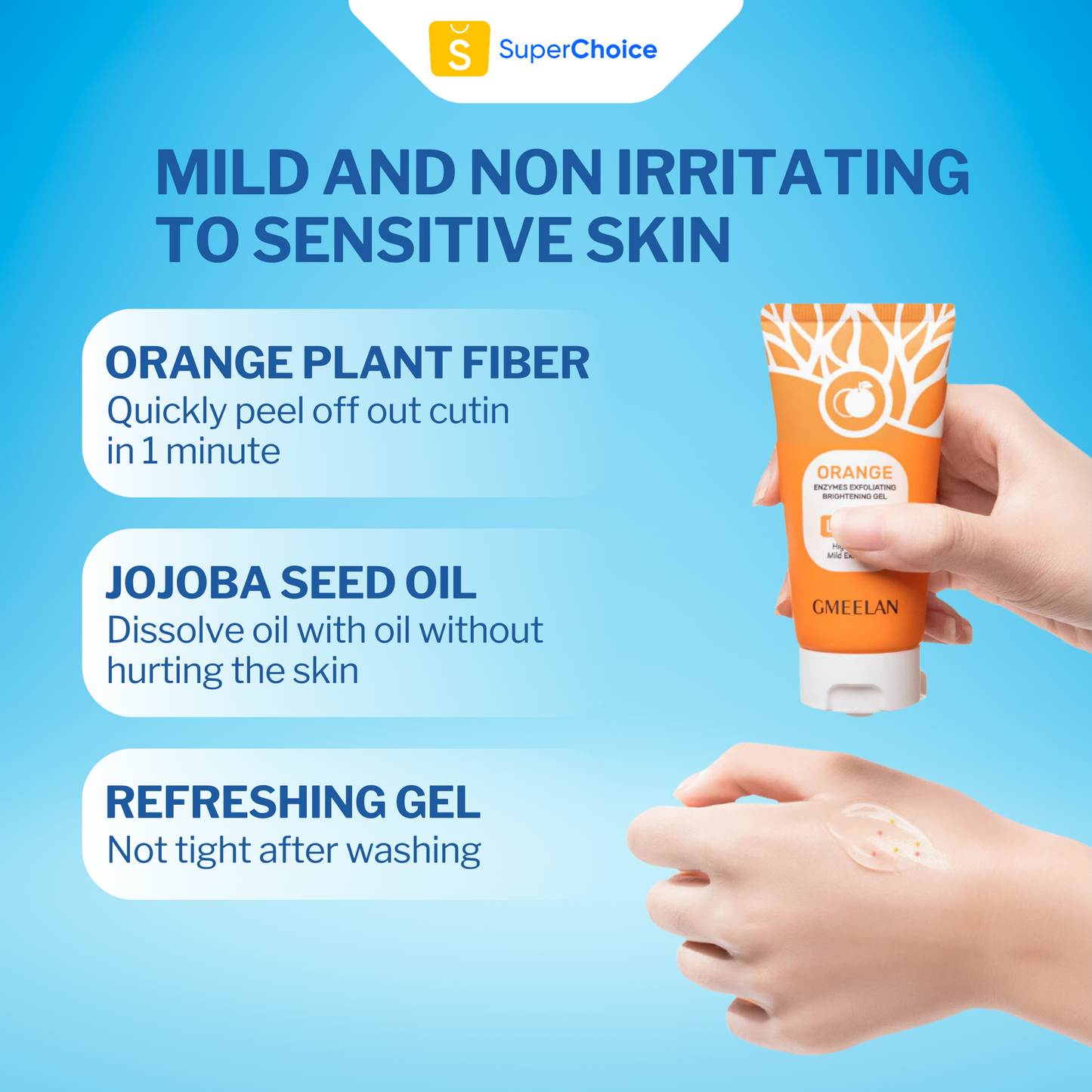 Gmeelan Orange Exfoliating Whitening Gel, Gmeelan Orange Exfoliating Gel Face Whitening