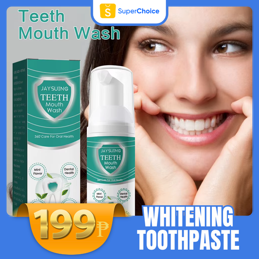 AQA Teeth Mouthwash For 360° Care Whitening Teeth Cleansing Foam For Home/Travel