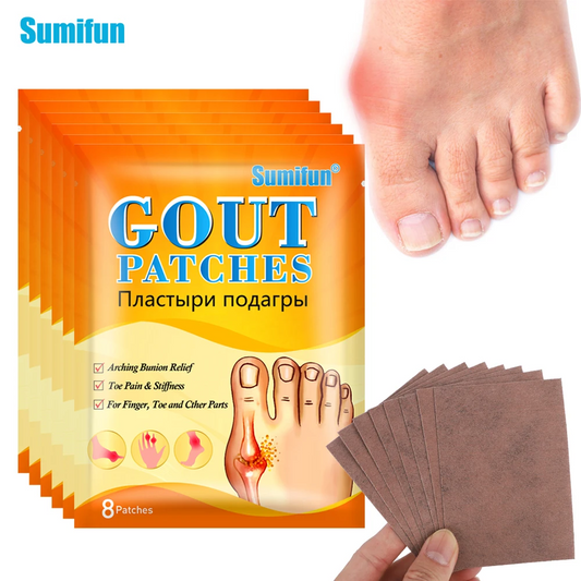 8Pcs Gout Treatment Patch Finger Toe Bunion Pain Relief Medical Plaster Foot Bone Thumb Corrector Stickers Care