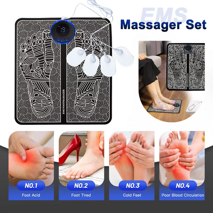 EMS Foot Massager Mat Muscle Stimulator Electric TENS