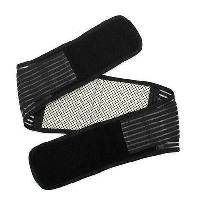 Generic black : New Adjustable Pull Heat Therapy Waist Elastic Belt Lumbar Back Brace Support worldwide fashion Drop Shipping