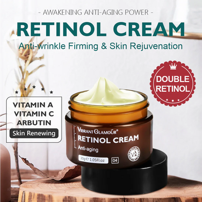 VIBRANT GLAMOUR Natural Retinol Anti Aging Whitening Face Cream 30g (FREE GIFT ONLY TODAY)