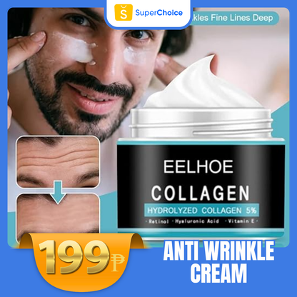 Nordterm Collagen Cream for Men, Men's Anti Age Wrinkle Cream, Mens Anti-Aging Wrinkle Cream, Men's Wrinkle Face Cream, Hydrolyzed Collagen 5% Crea