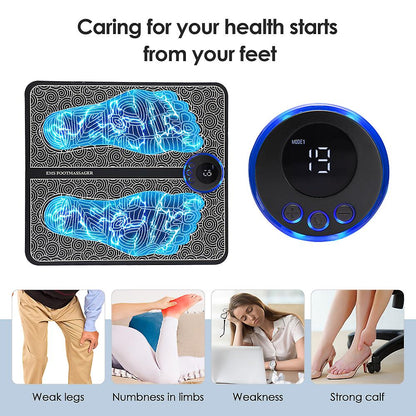 EMS Foot Massager Mat Muscle Stimulator Electric TENS