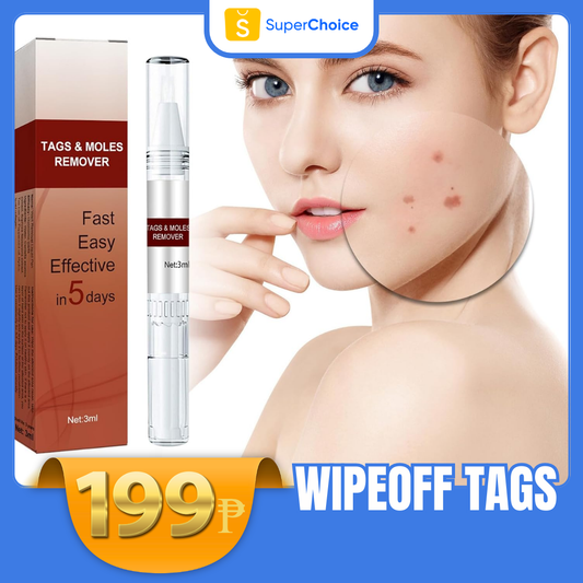 Wipeoff Tags & Moles Remove,Wipeoff Tags & Moles Remover Fast Easy Effective in 5 Days,Natural Non-Irritating Liquid Moles Pen