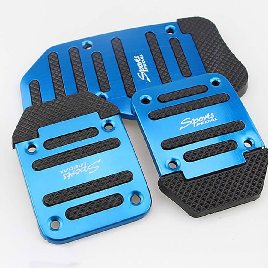 3Pcs Foot Pedal Automatic 2Pcs/Car Vehicle Manual Accelerator Brake Metal Set