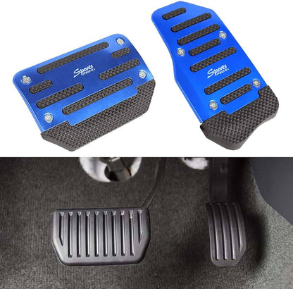 3Pcs Foot Pedal Automatic 2Pcs/Car Vehicle Manual Accelerator Brake Metal Set