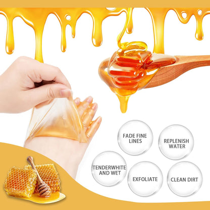 Honey Peel off Hand Mask, Moisturizing Repairing Hand Mask, Exfoliating Hand Peeling Mask, Honey Peel off Hand Mask Cream