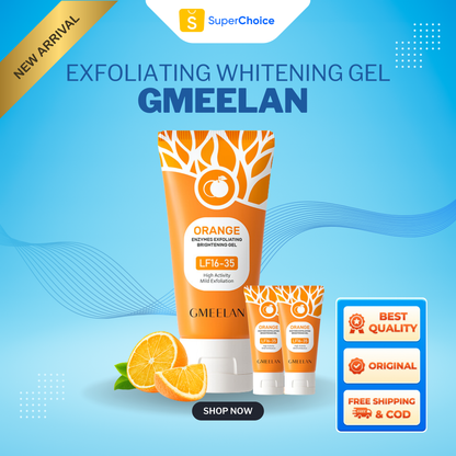 GMEELAN Orange Exfoliating Whitening Gel Scrub Face Body Brightening Skin