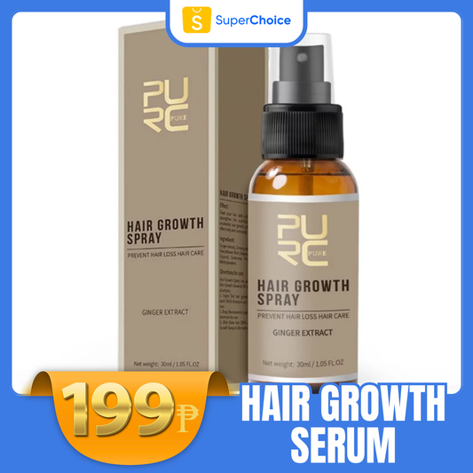 Purc 30ml Hair Growth Spray Natural Ginger Essence Spray Effective Extract Anti Hair Loss Nourish Root Hair Care Treatment