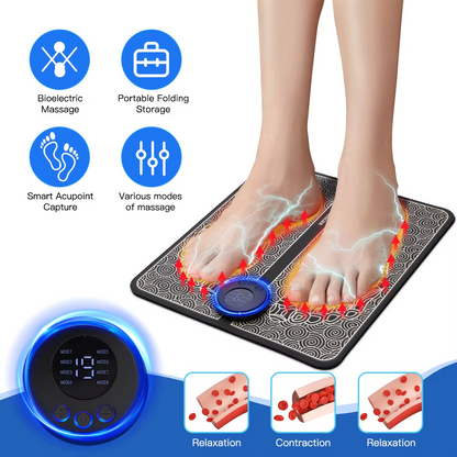 EMS Foot Massager Mat Muscle Stimulator Electric TENS