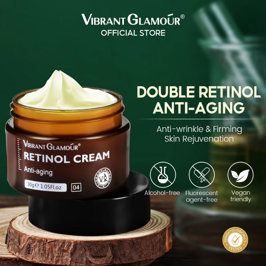 VIBRANT GLAMOUR Natural Retinol Anti Aging Whitening Face Cream 30g (FREE GIFT ONLY TODAY)