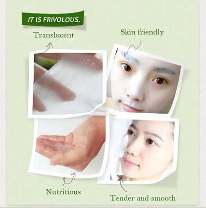 Natural Plant Facial Mask Moisturizing Oil Control Firming Fruit Aloe Korean Sheet Face Mask Beauty Skin Care Prodcuts (Pomegranate)