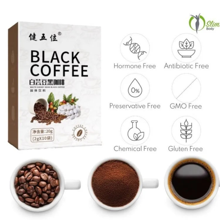 Black coffee for weight loss slimming coffee original instant coffee black coffee pure for diabetic healthy coffee