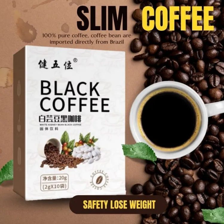 Black coffee for weight loss slimming coffee original instant coffee black coffee pure for diabetic healthy coffee