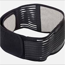 Generic black : New Adjustable Pull Heat Therapy Waist Elastic Belt Lumbar Back Brace Support worldwide fashion Drop Shipping