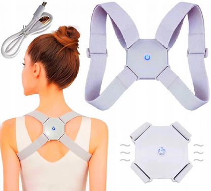 Smart Posture Corrector With Vibration – Comfortable Support For Back And Clavicle